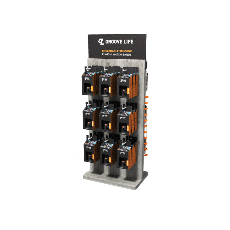 Groove Life Aspire Women's Twilight Blossom Round Multicolored Wedding Band Elastomer Water Resistan