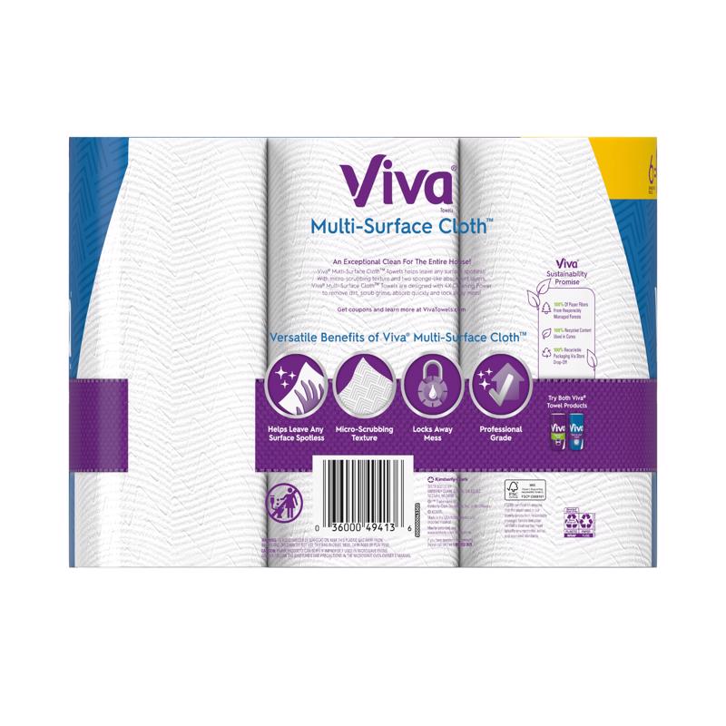 Viva Multi-Surface Cloth Paper Towels 83 sheet 2 ply 6 pk