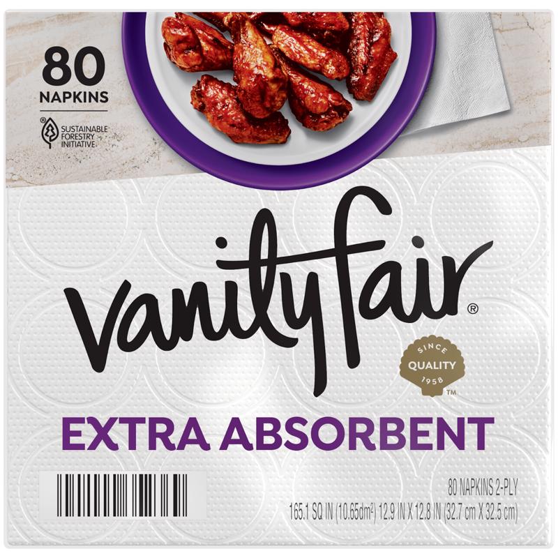 VANITY FAIR NAPKINS 80PK