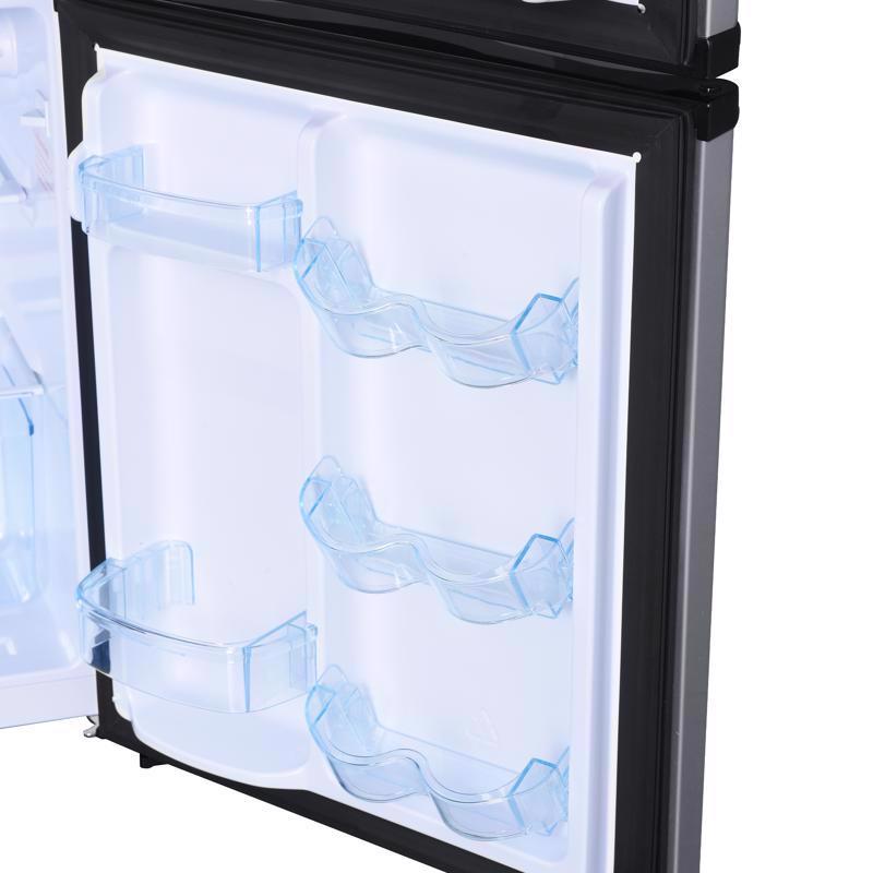 Avanti 3.1 cu ft Black/Silver Stainless Steel Compact Refrigerator 320 W