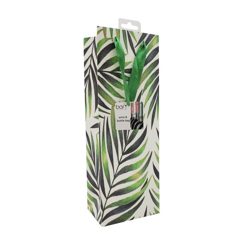BarY3 12 lb. capacity Multicolored Paper Bottle Gift Bag