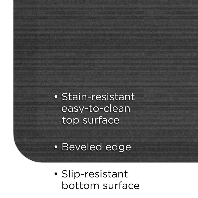 Gel Pro 20 in. W X 30 in. L Charcoal Polyurethane Foam Anti Fatigue Mat