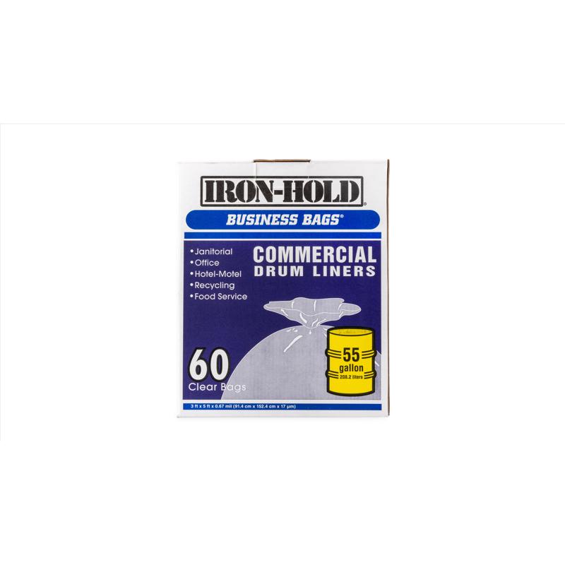 DRUM LINER CLR 55G 60PK