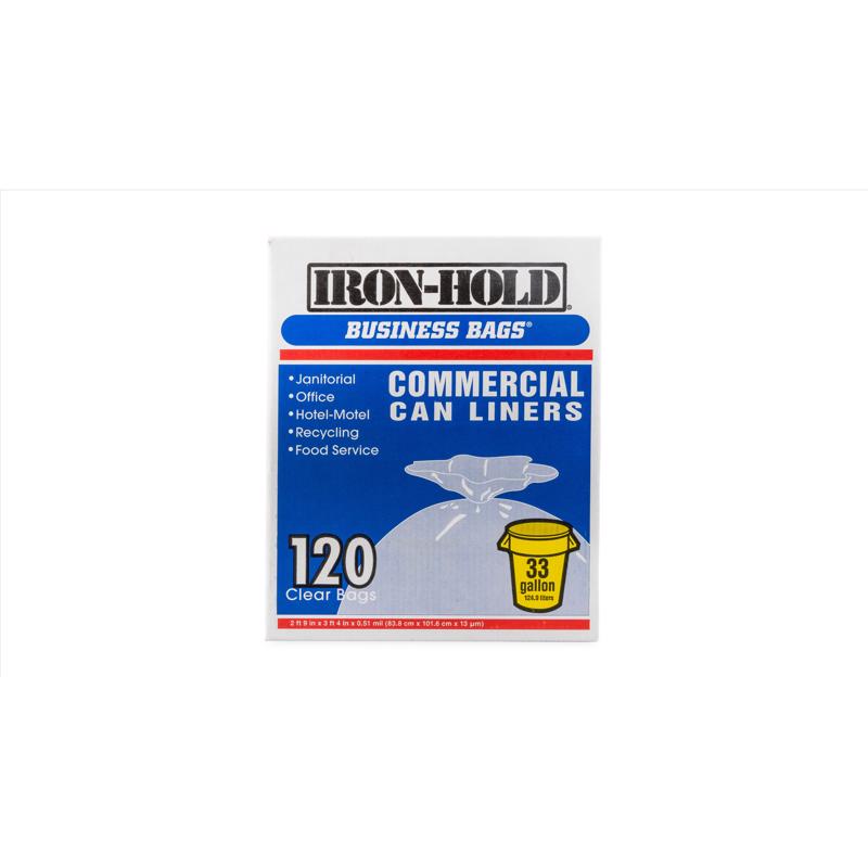 CAN LINER CLR 33G BX120