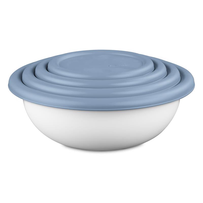 Sterilite White Bowl Set 4 pk
