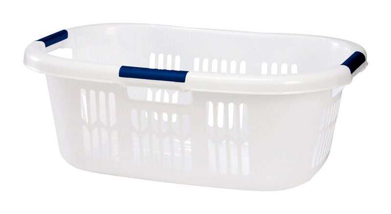 Rubbermaid Laundry Hamper BLU/WHT