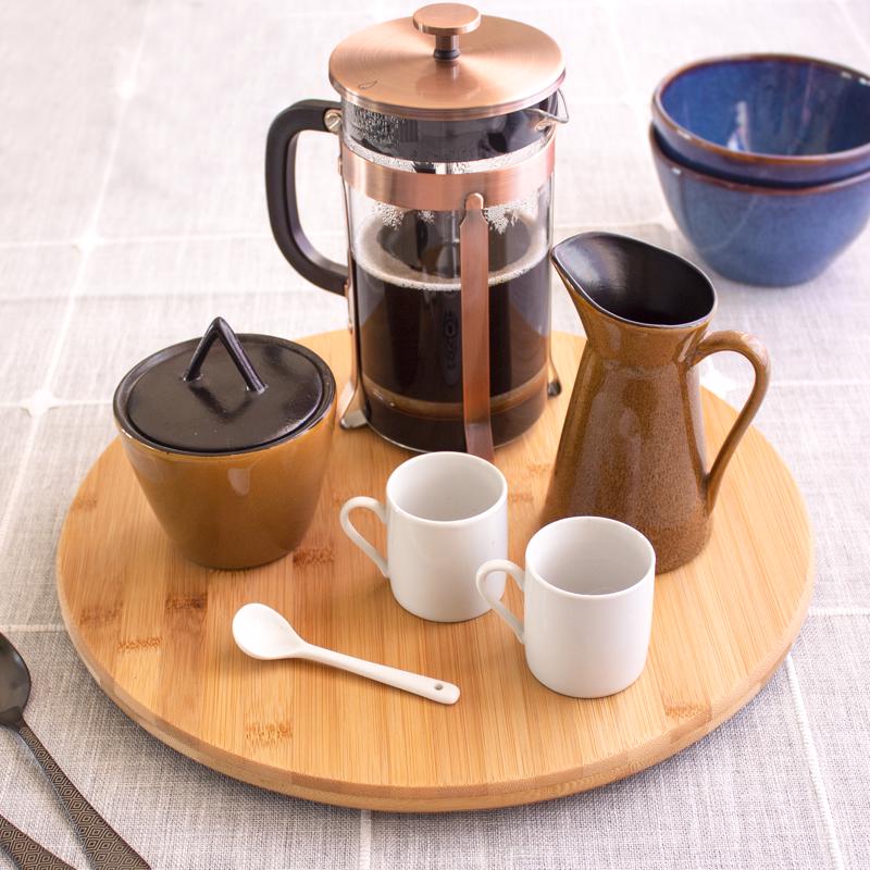 Totally Bamboo TB Home Brown 1 in. H X 14 in. D Acacia Wood Lazy Susan