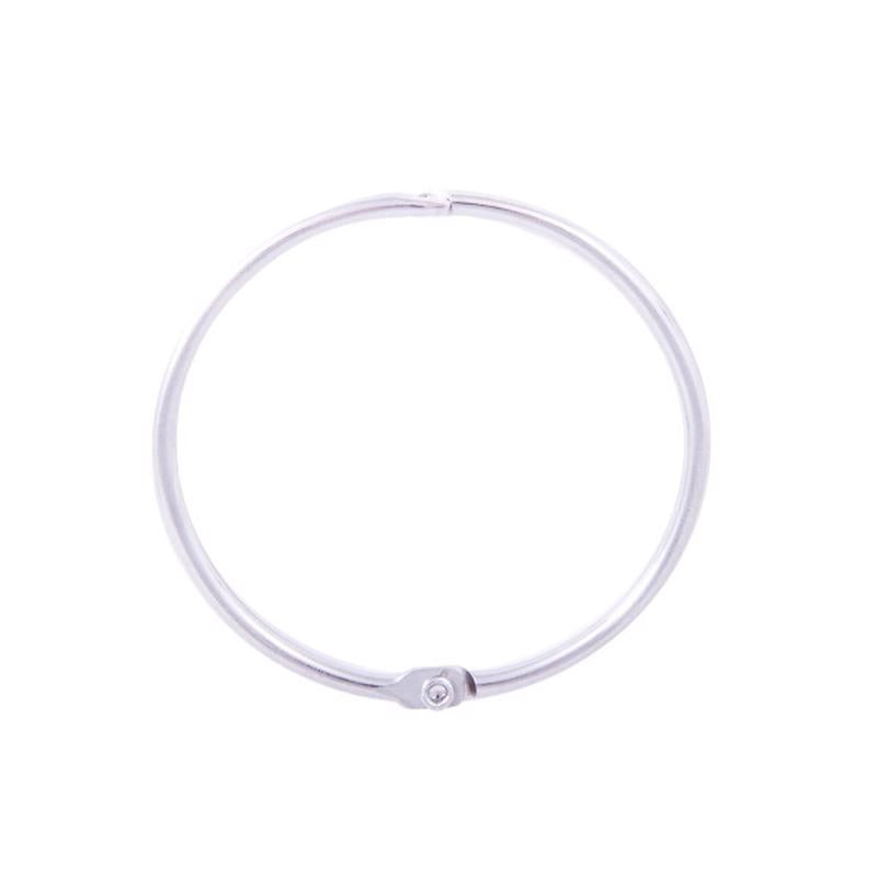 Kenney Chrome Silver Steel Shower Curtain Rings 12 pk