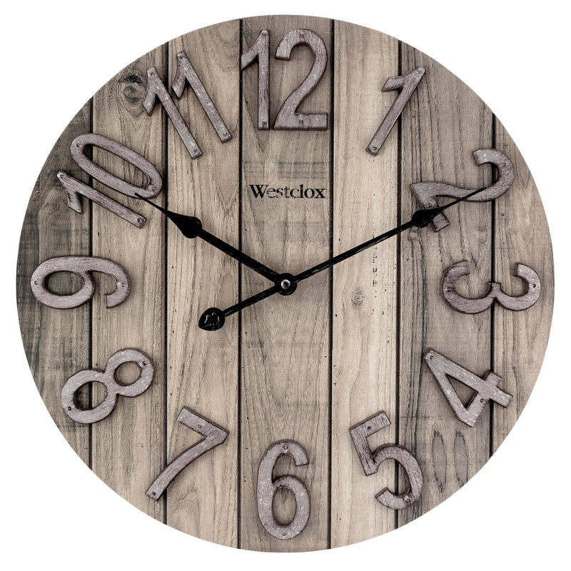 WALL CLOCK ANALOG 15.5"L