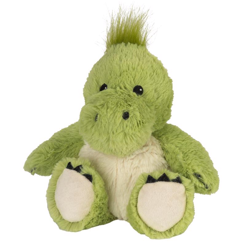 PLUSH WARMER DINOSAR GRN