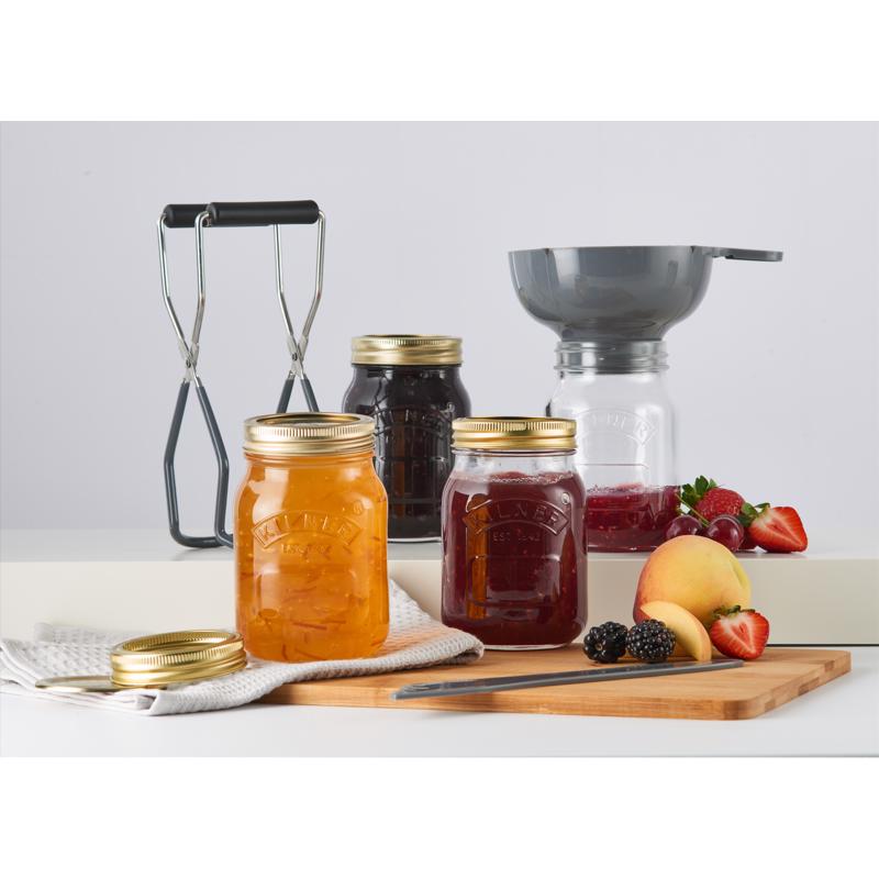 Kilner Regular Mouth Preserving Starter Set 13.5 oz 8 pc