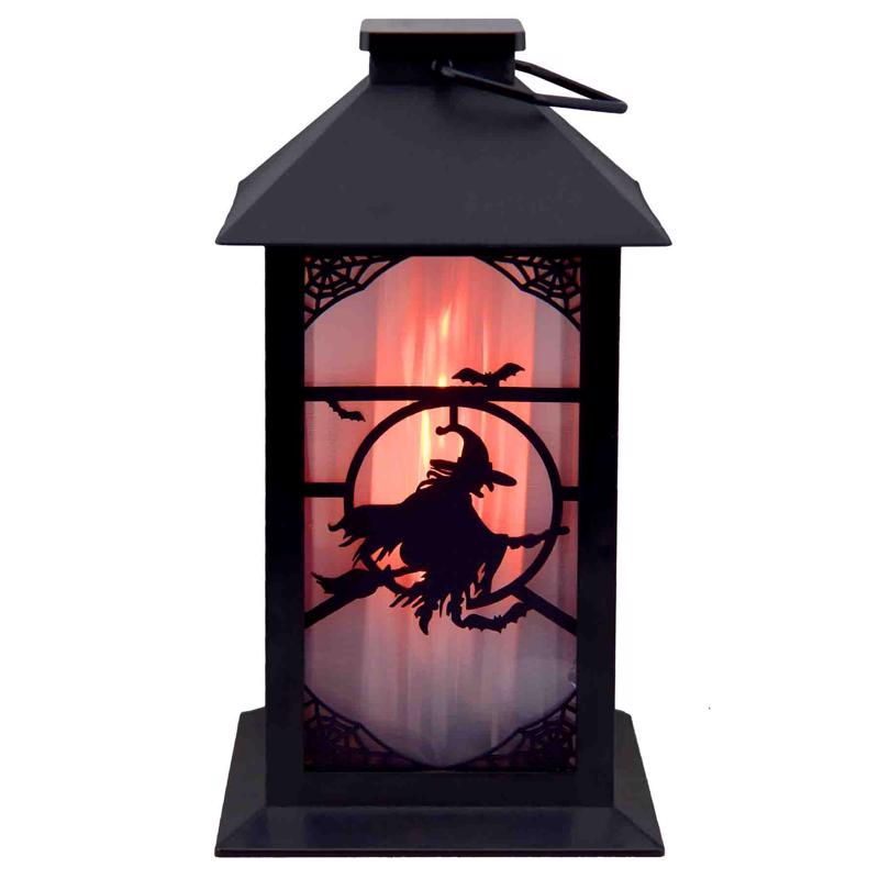 Magic Seasons 8 in. Haunted Flicker Flame Lantern Halloween Decor