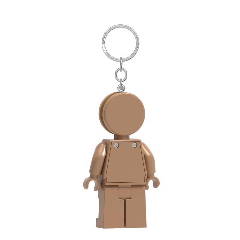 LEGO Classic Plastic Brown Gingerbread Man Keychain w/LED Light
