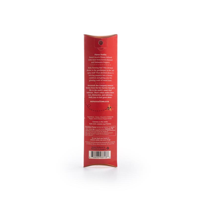 Savannah Bee Company Hot Honey Fire Sticks 24 each Boxed