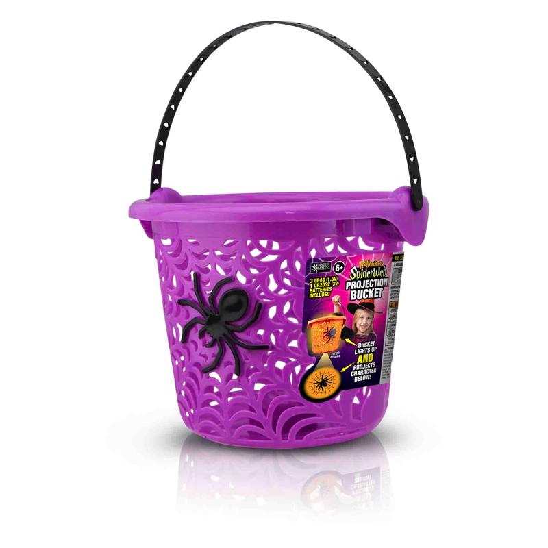 Magic Seasons Halloween Spider Web LED Projection Bucket 1 pk