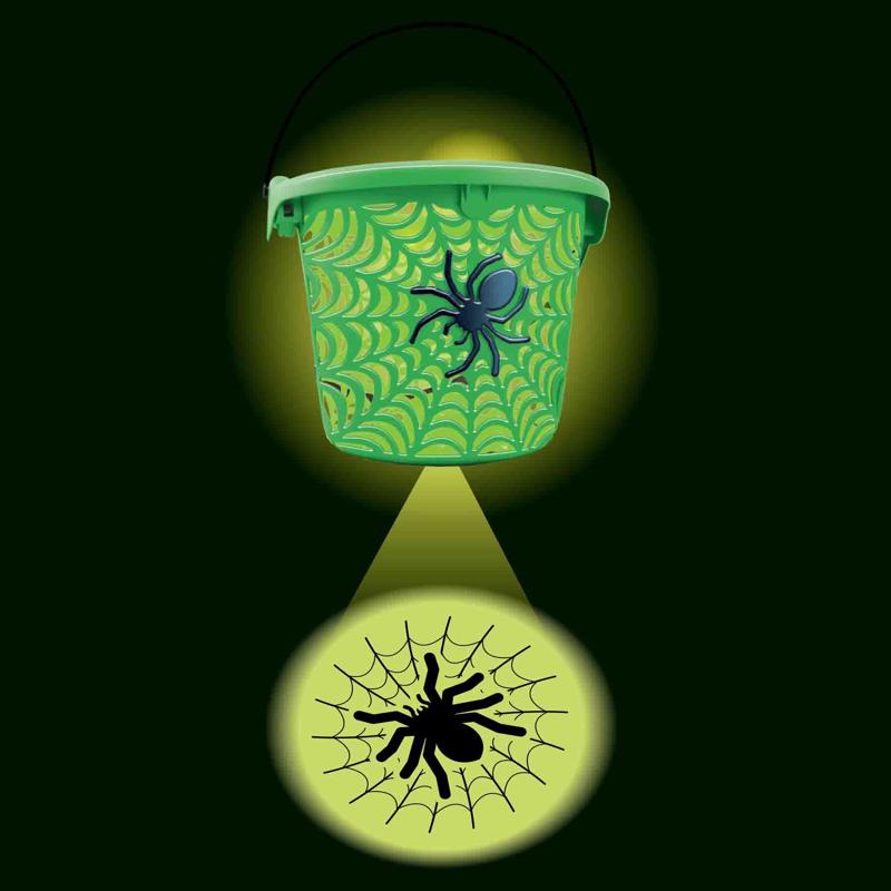 Magic Seasons Halloween Spider Web LED Projection Bucket 1 pk