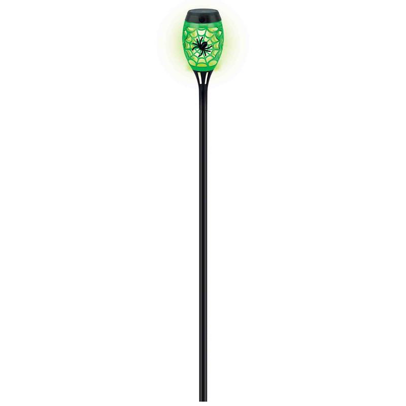 Magic Seasons Halloween Spider Web Flicker Pathway Torch 1 pk