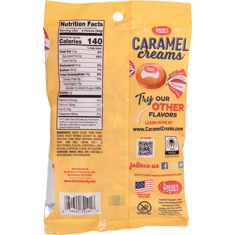 Goetze's Candy Caramel Creams Original Caramels 4 oz