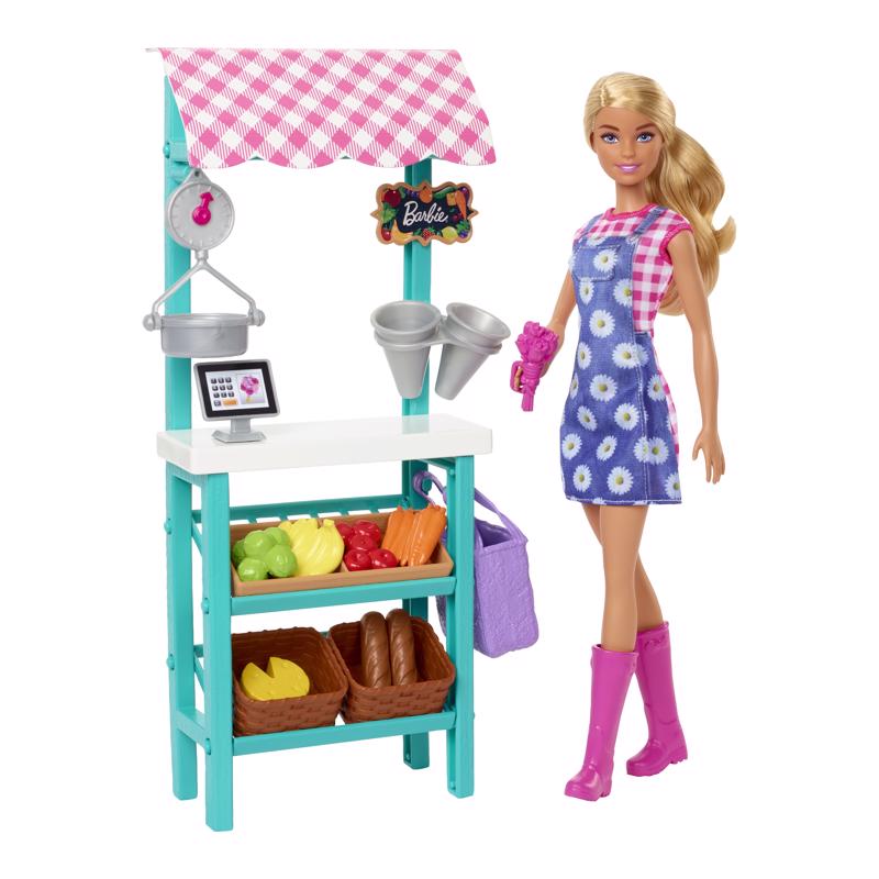 Mattel Barbie Farmers Market Playset Multicolored 17 pc