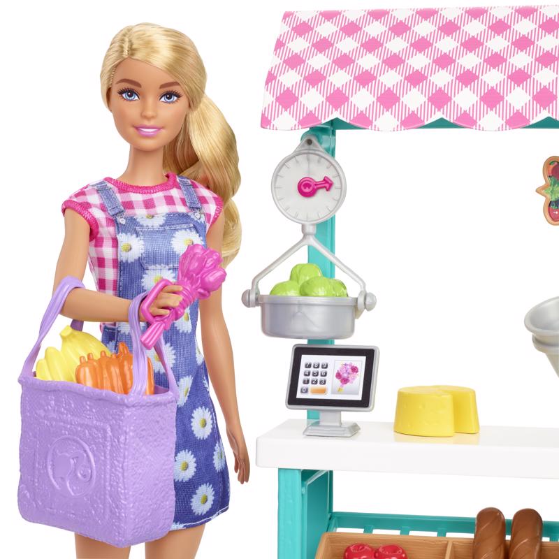 Mattel Barbie Farmers Market Playset Multicolored 17 pc
