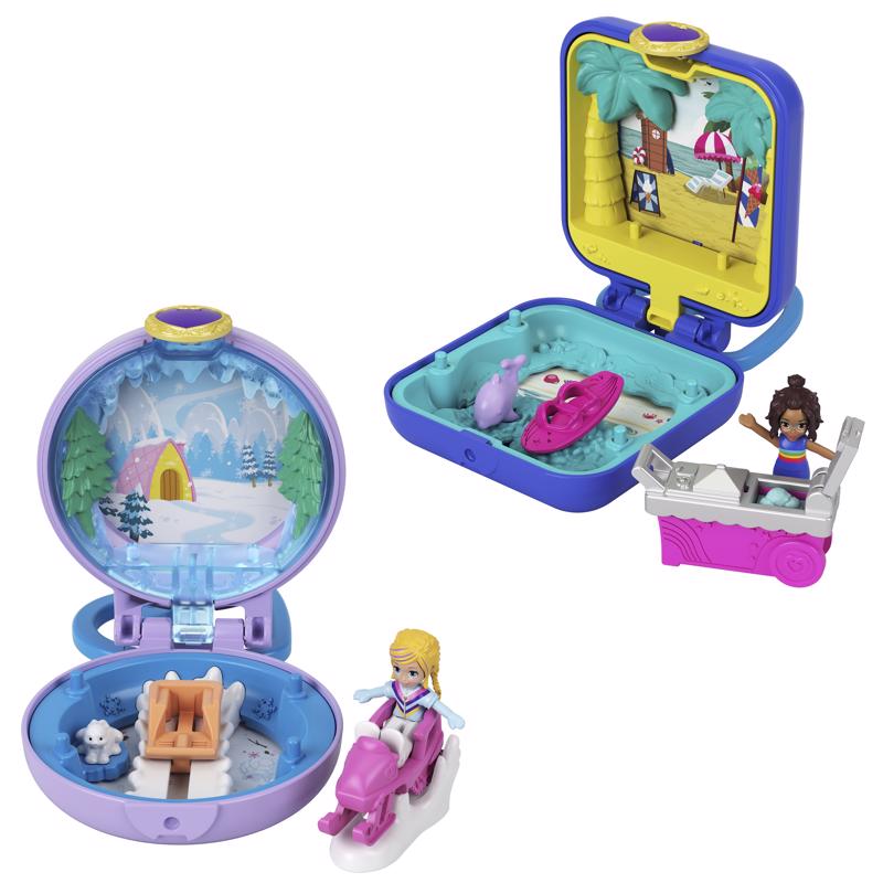 Mattel Polly Pocket Mini Compact Playset Plastic Assorted