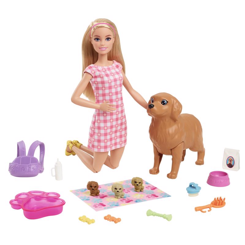 Mattel Barbie Doll & Pet Playset Multicolored 16 pc