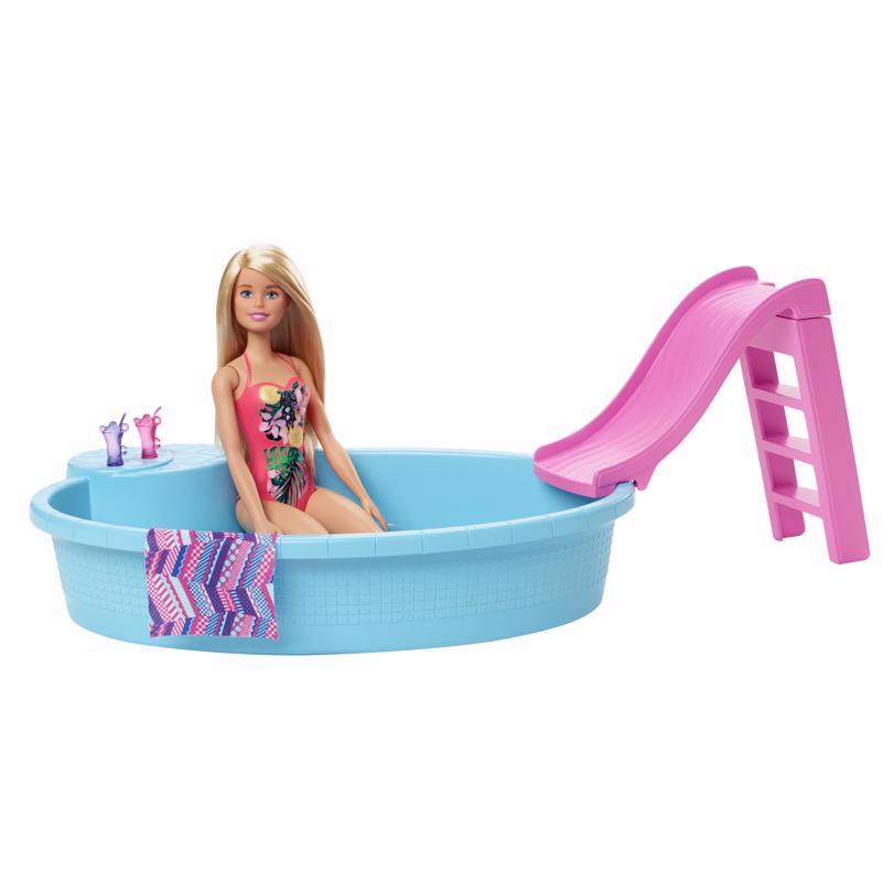 Mattel Barbie Doll and Pool Set Assorted 6 pc