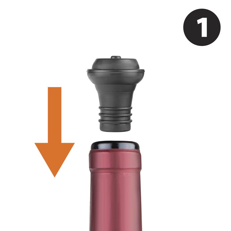 Final Touch Gray ABS Wine Pump