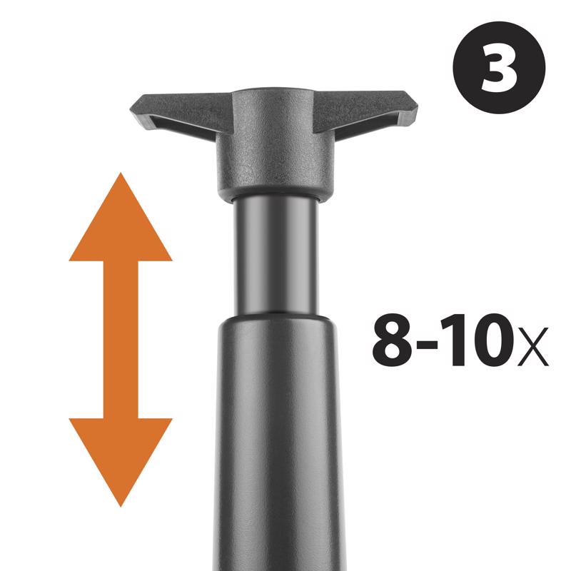 Final Touch Gray ABS Wine Pump