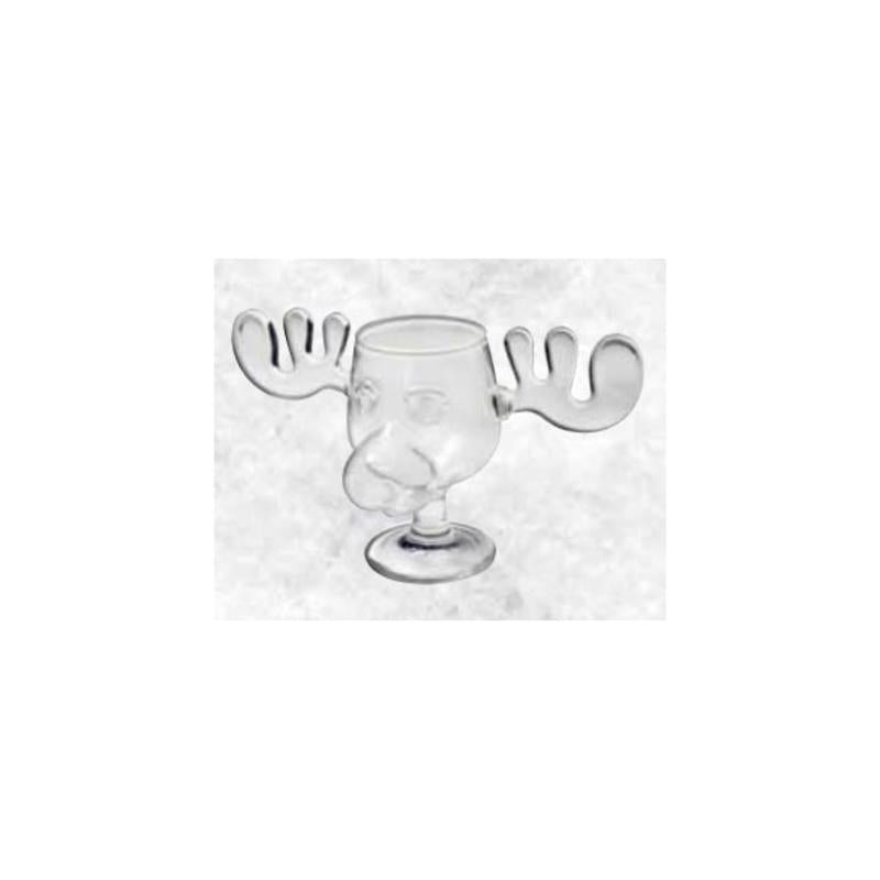 NMR Christmas Vacation 8 oz Glass Moose Drinking Glass