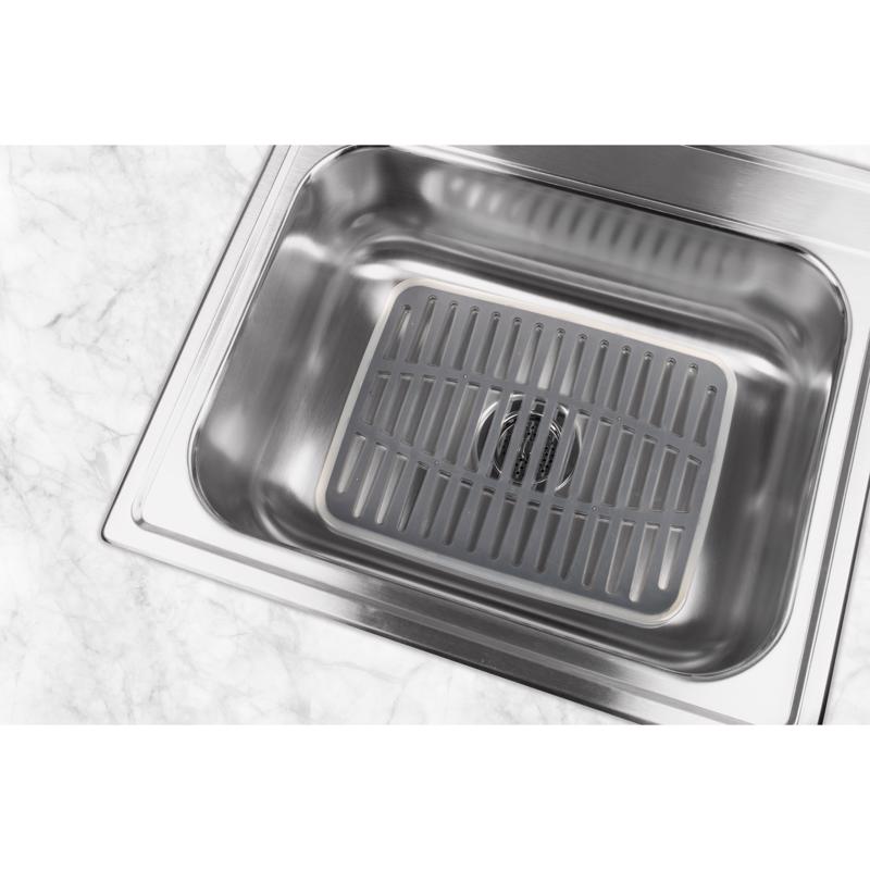 Spectrum Diversified Designs Cora 12 in. L X 16 in. W X 1 in. H Plastic Sink Mat
