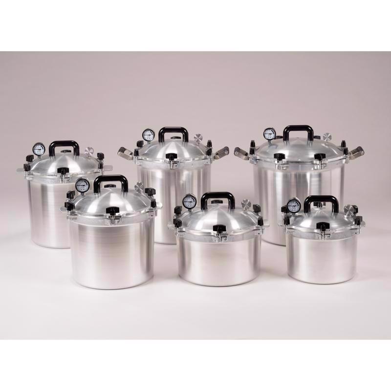 All American 1930 Aluminum Pressure Canner 15.5 qt Silver
