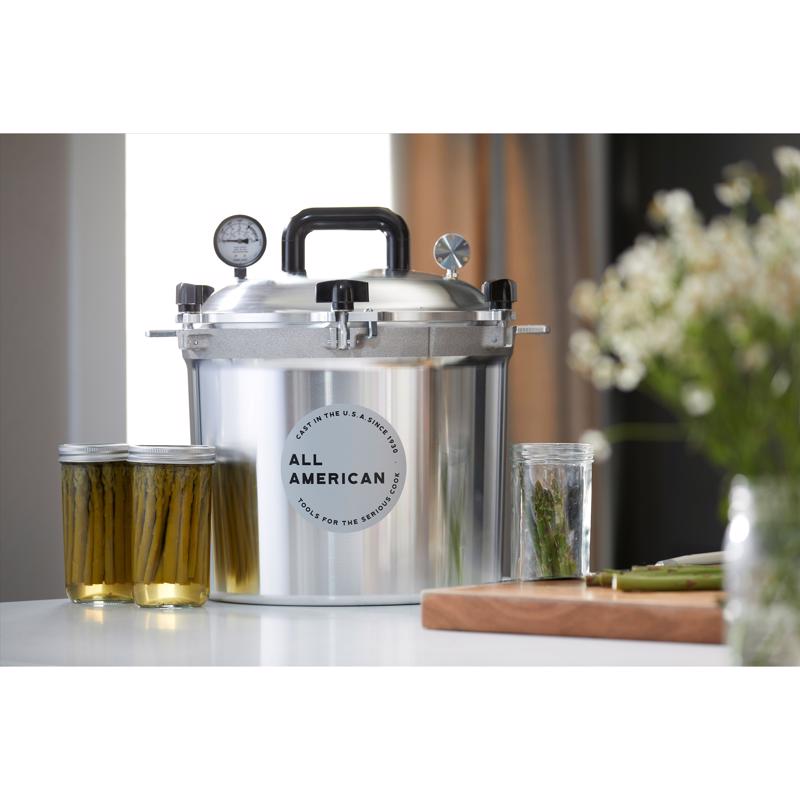 All American Aluminum Pressure Canner 21.5 qt Silver