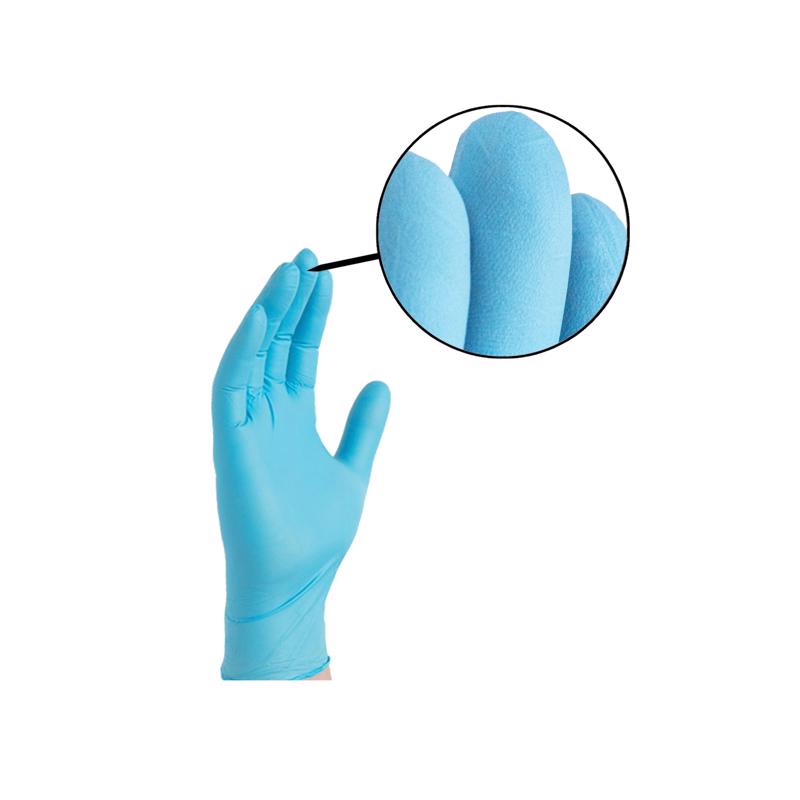 X3 Nitrile Disposable Gloves One Size Fits Most Blue Powder Free 10 pk