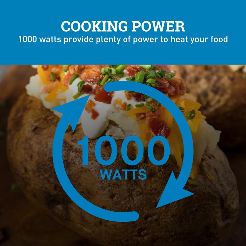 Avanti 1.1 cu ft Black Microwave 1000 W