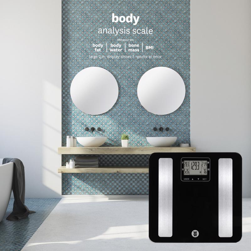 Weight Watchers 400 lb Digital Body Composition Scale Black