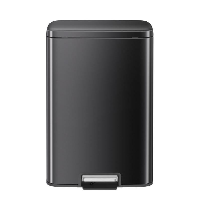 TRASH CAN SS GRY 13.2GAL