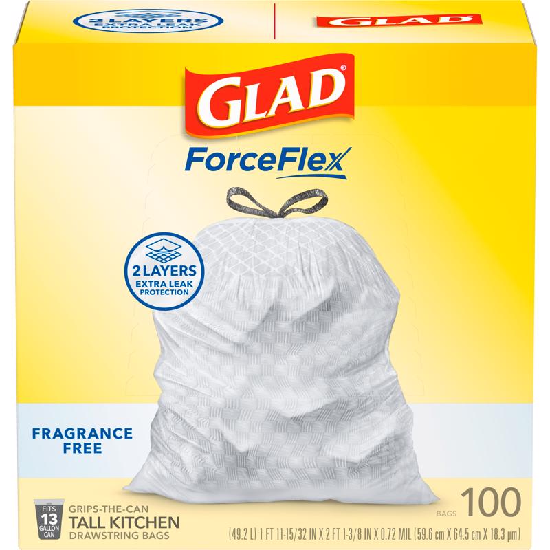 KTCHN TRSH BGS WHT 100PK