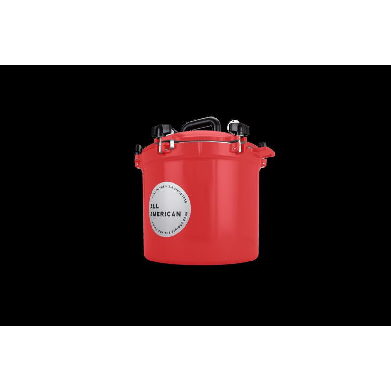 All American 1930 Cast Aluminum Pressure Canner 12 in. 21.5 qt Red