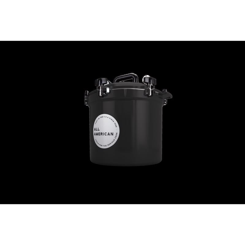 All American 1930 Cast Aluminum Canner 12.25 in. 21.5 qt Black