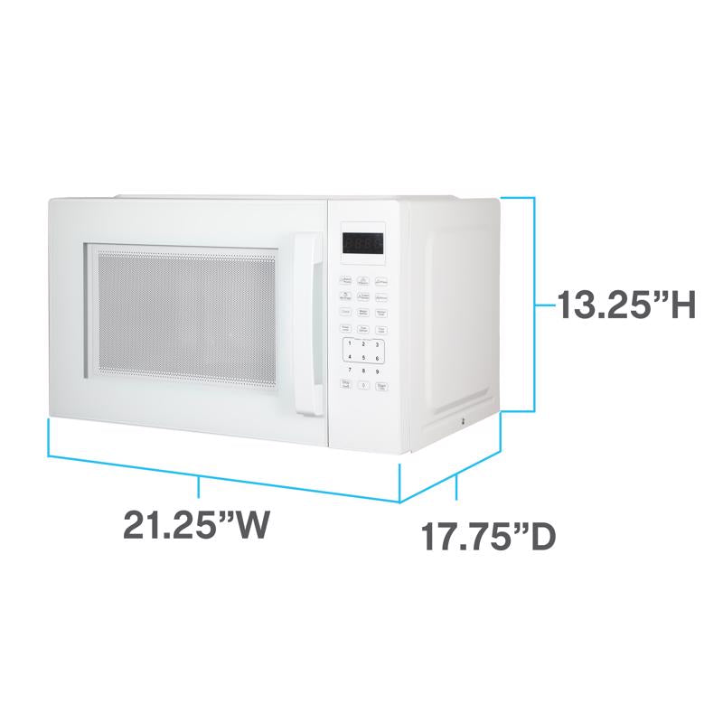 Avanti 1.5 cu ft White Microwave 1000 W