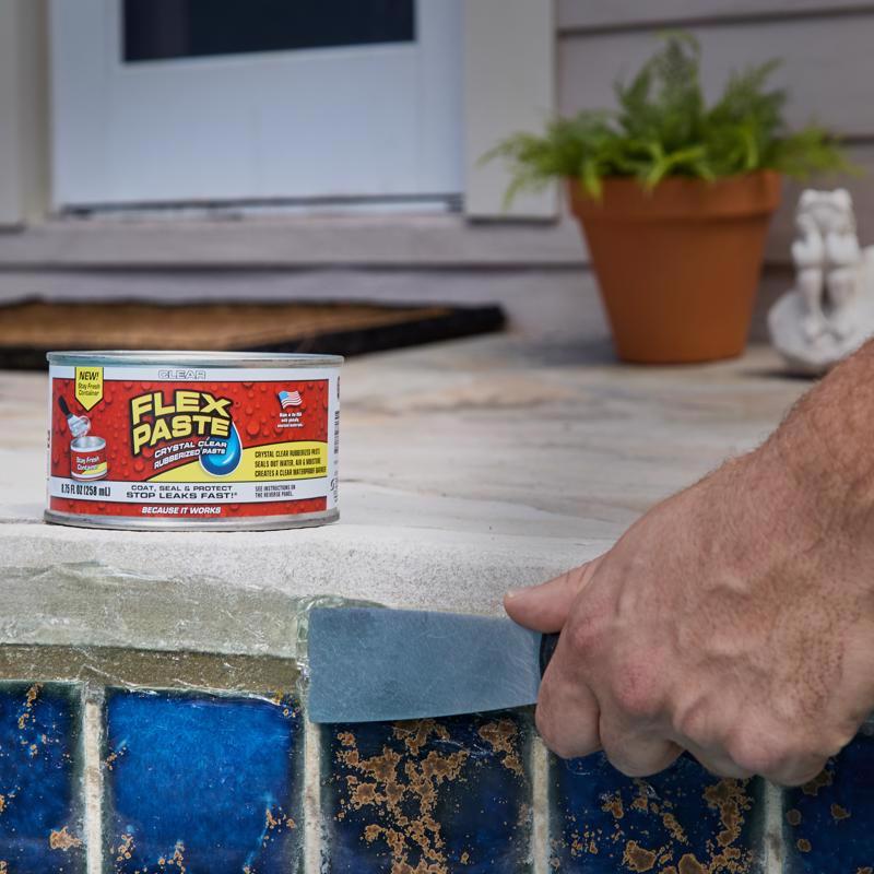 Flex Seal Family of Products Flex Paste Clear Rubberized Paste 8.75 oz