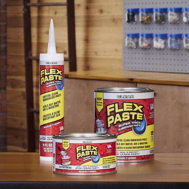 Flex Seal Family of Products Flex Paste Clear Rubberized Paste 8.75 oz