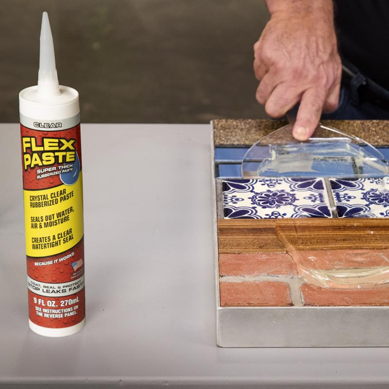 Flex Seal Family of Products Flex Paste Clear Rubberized Paste 9 oz