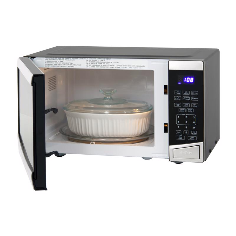 Avanti 0.9 cu ft Silver Microwave 900 W
