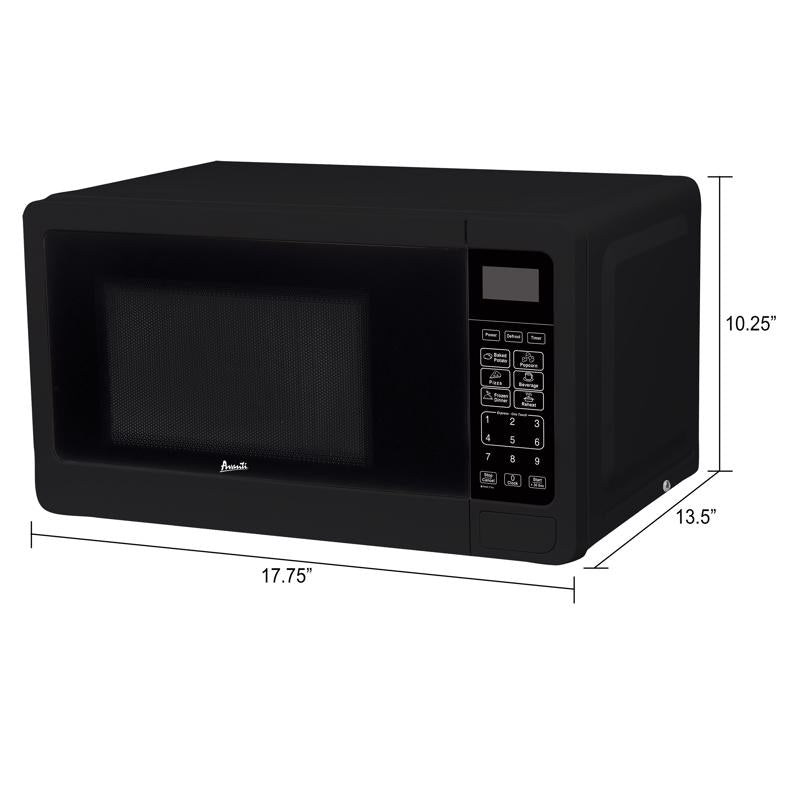 Avanti 0.7 cu ft Black Microwave 700 W