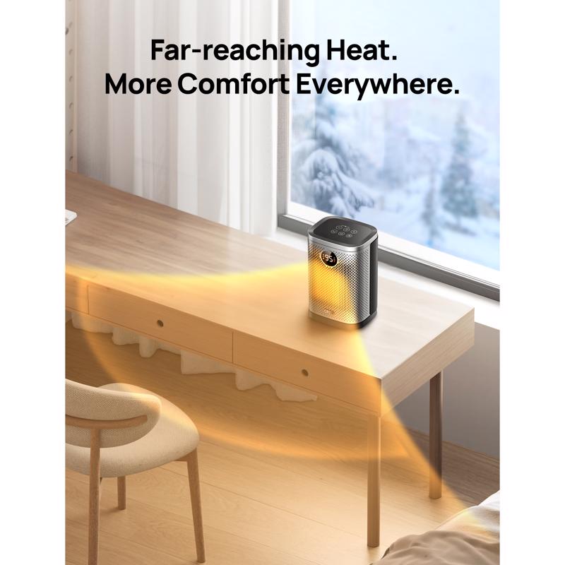 DREO 200 sq ft Electric Ceramic Space Heater 5118 BTU
