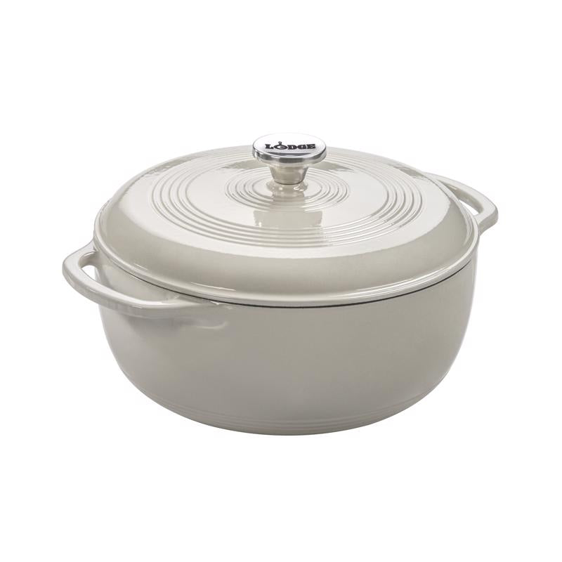 Lodge Cast Iron Dutch Oven 7 in. 6 qt Oyster