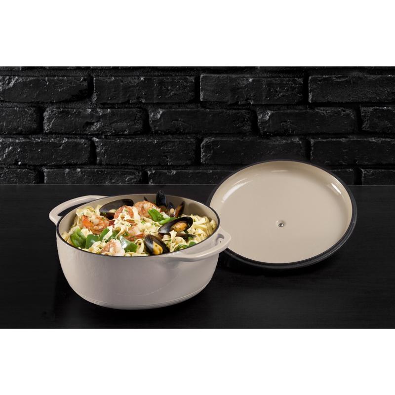 Lodge Cast Iron Dutch Oven 7 in. 6 qt Oyster