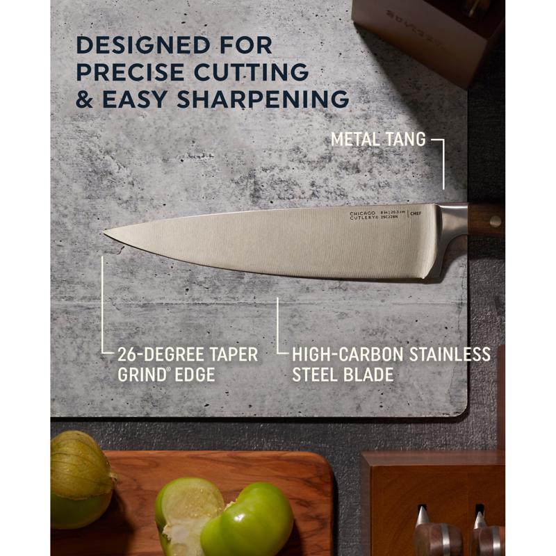 Chicago Cutlery Stainless Steel Block Knife Set 12 pc